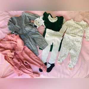 4 baby girl outfits, size 3 months